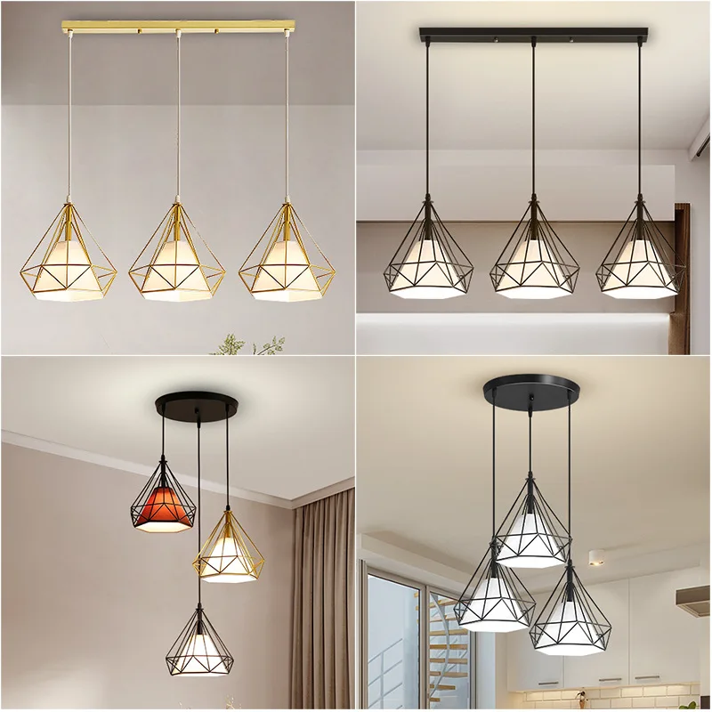 

Modern Hanging LampIndustrial Pendant Light for Ceiling Light Fixture Metal Cage Pendant Lighting Dining Room Kitchen Island