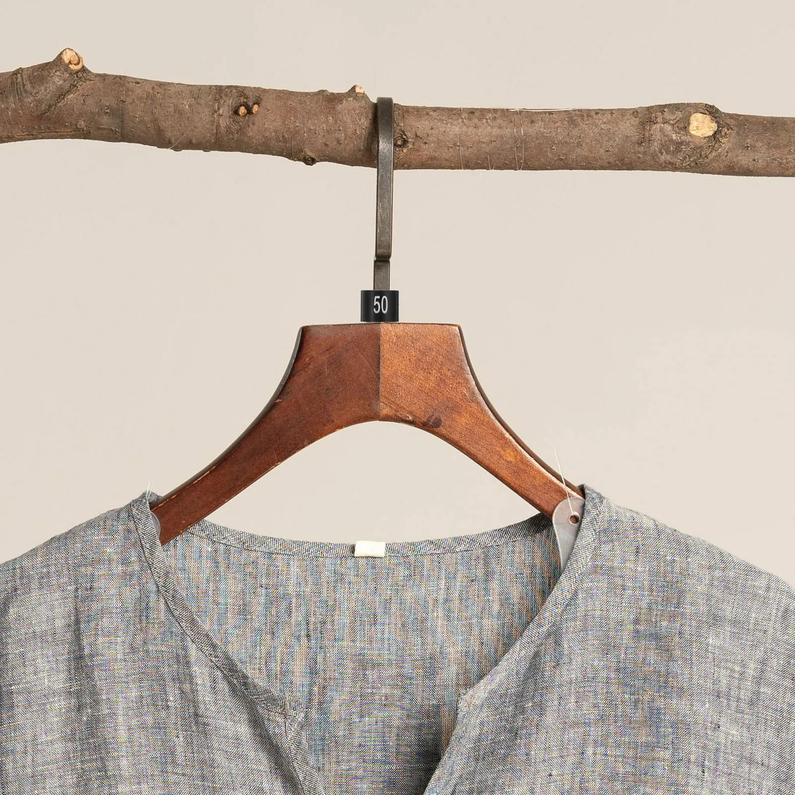 

50Pcs Hanger Size Markers Plastic Clothing Tags Compact Storage Home Supply Clothes Hanger Markers Size Tags Home Supply