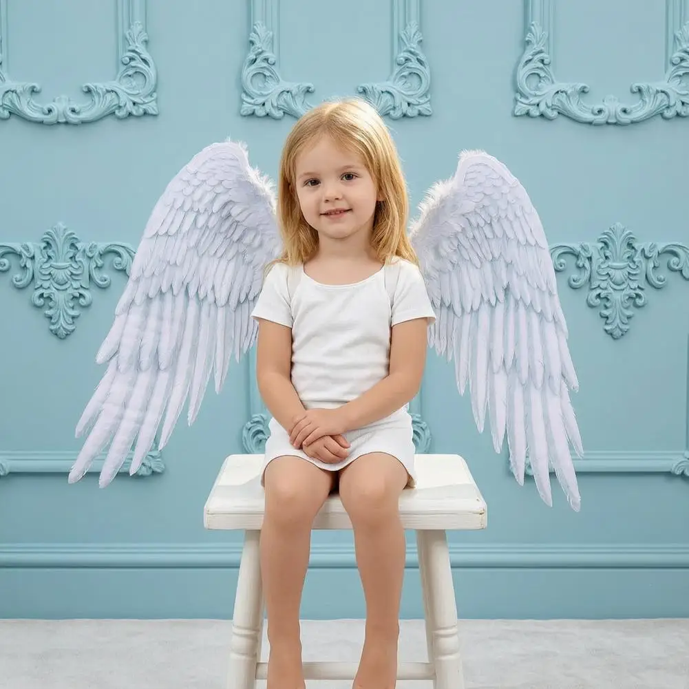 Children's Simulated Wings,Multi-layer Feather Wings, Non-Woven Decorative Wings for Kids Halloween Birthday Stage Performance