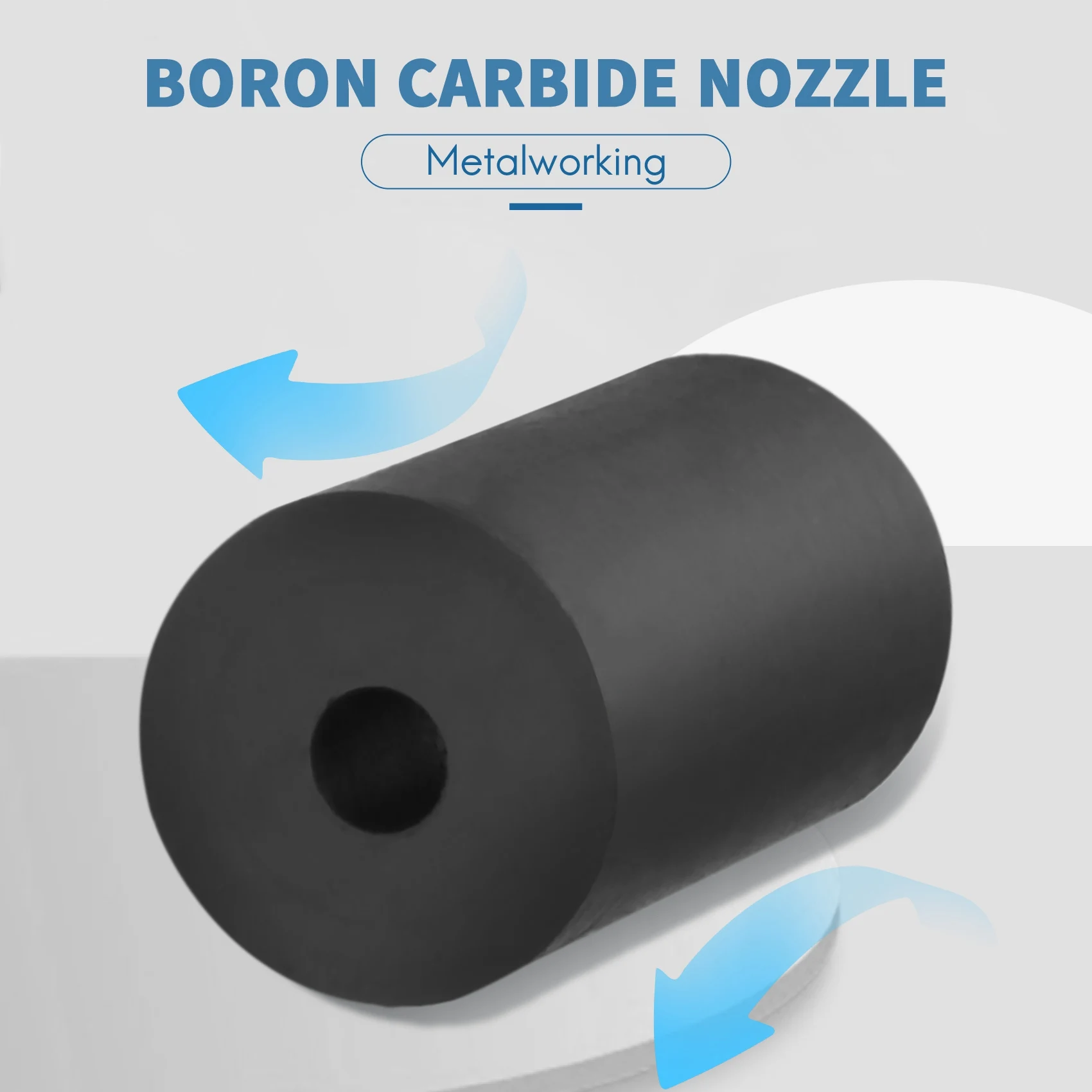 Boquilla de chorro de arena de carburo de boro B4C, punta de herramienta de chorro de arena, herramienta de gabinete de chorro de arena abrasivo, 35x20x6mm