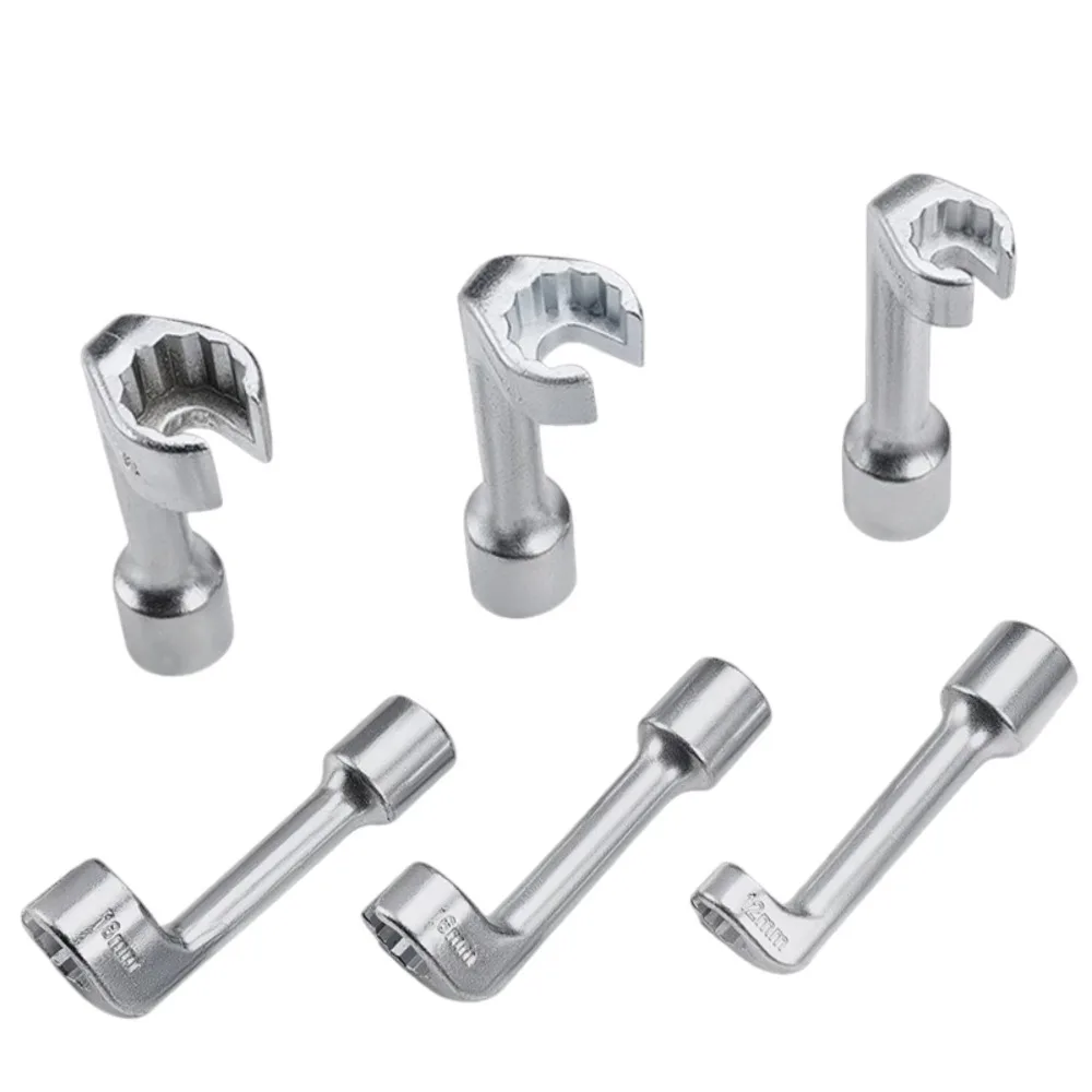 L-shaped open-end wrench 1/2 inch drive special tool, used for disassembling diesel injector pipeline injector joints