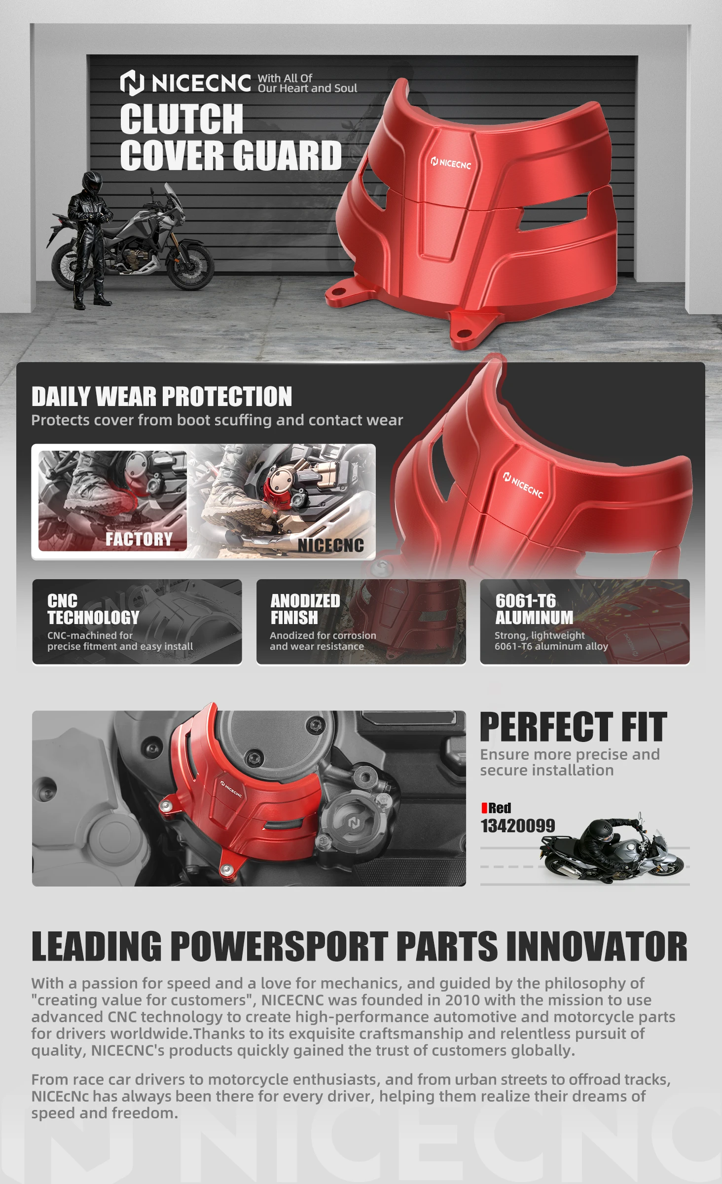 Motorrad-Kupplungsdeckel-Schutz für Honda CRF1100L Africa Twin/Adventure Sports DCT 2020 2021 2022 2023 2024 2025 2026 – Detail 2