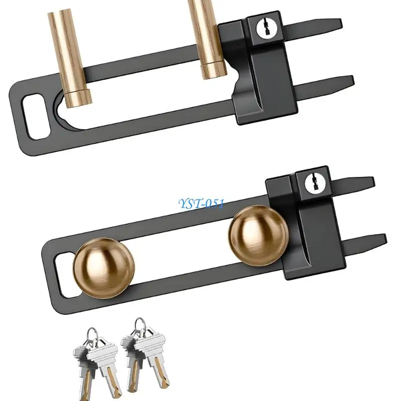 E15A Aluminum Alloys Right Angles Locking Latches Sliding Barn Door Lock Door Window