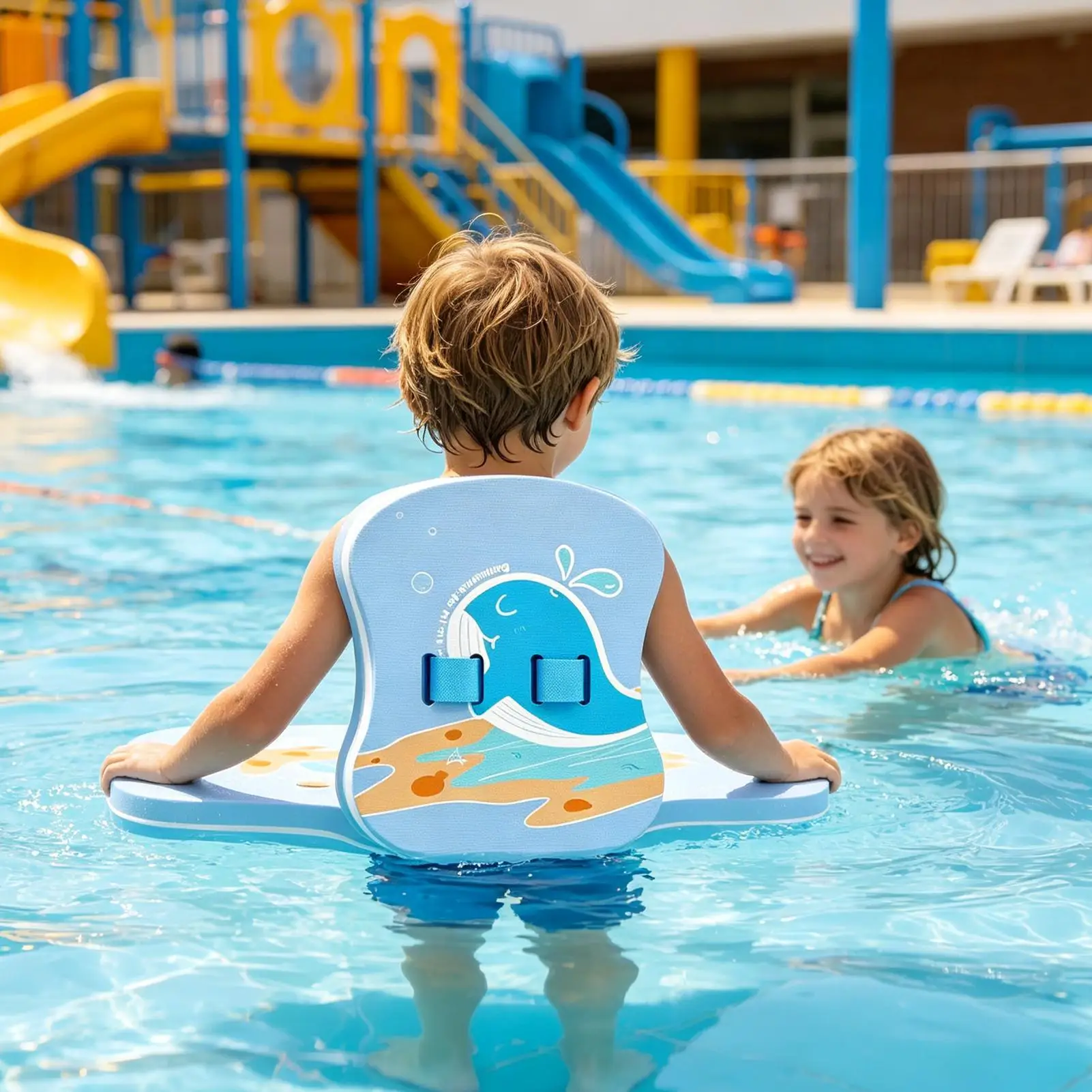 水泳ボード-ポータブルプールトレーニング補助具-安全水泳トレーニングボード-子供用-初心者学習-学校プール-ビーチバケーション