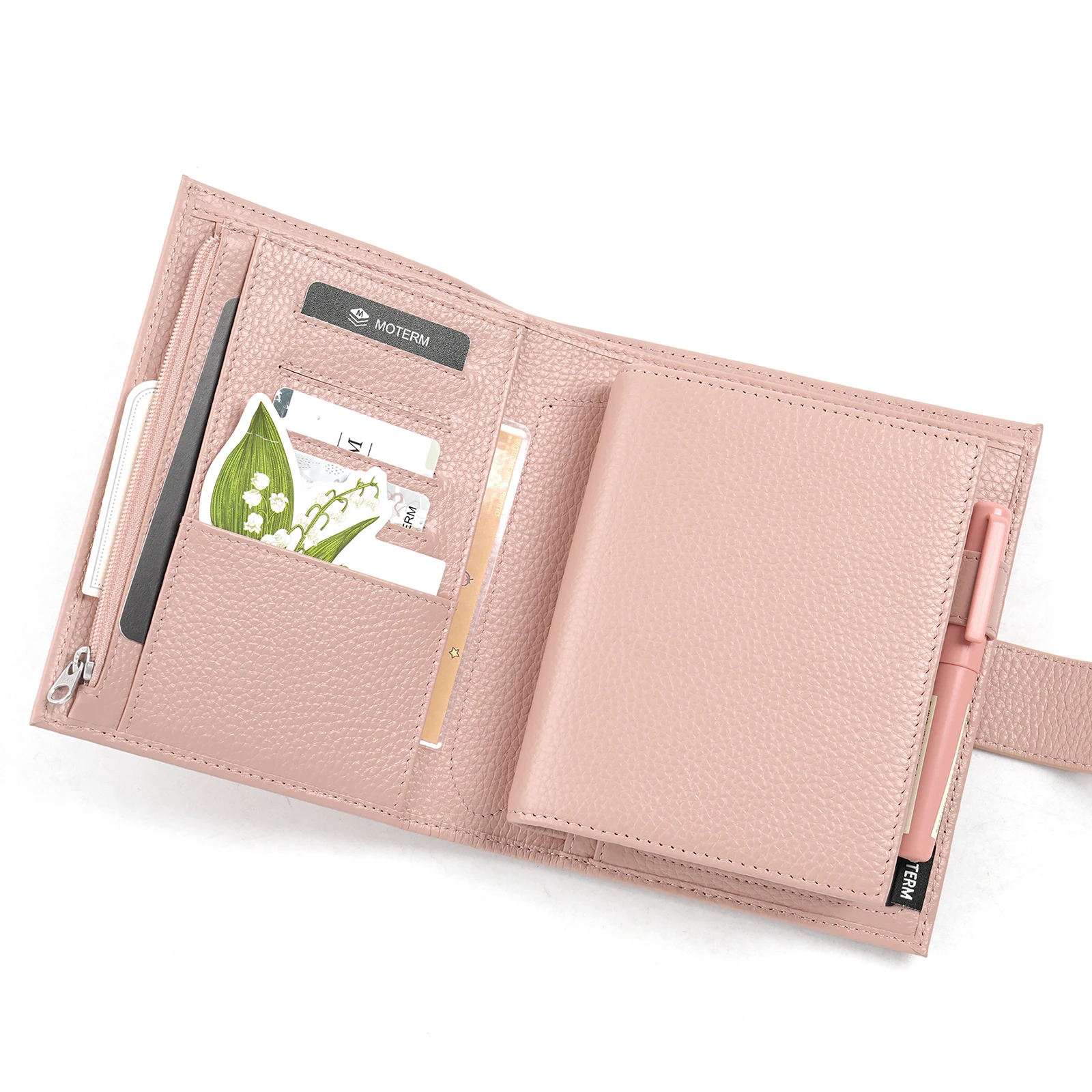 Moterm Pocket Versa 3.0 Organizer with 19 MM Rings Pebbled Style Planner Wallet Multifunctional Agenda Diary Journal Notepad - view 4