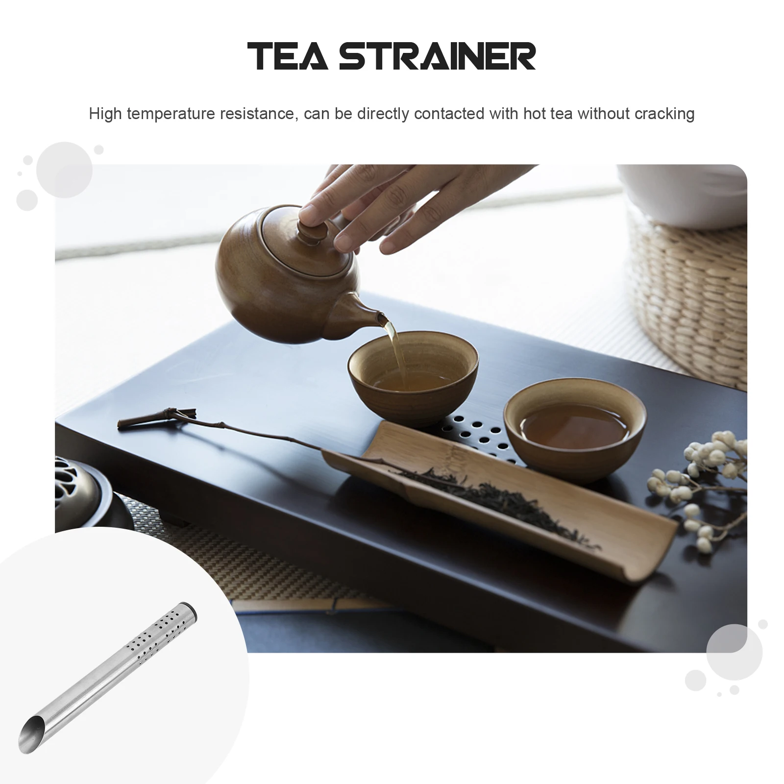 

2pcs Strainer Home High Temperature Resistant Filter Fine Mesh For Residue Kitchen Tool Tea Infuser Home Tea Filter