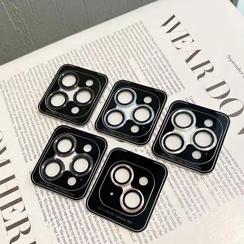 2-3Pcs Rosa Kamera Objektiv Schutz Abdeckung Für 17 Pro Max Air 16 Plus 15 14 13 17 Pro gehärtetem Glas Schutz Telefon Zubehör