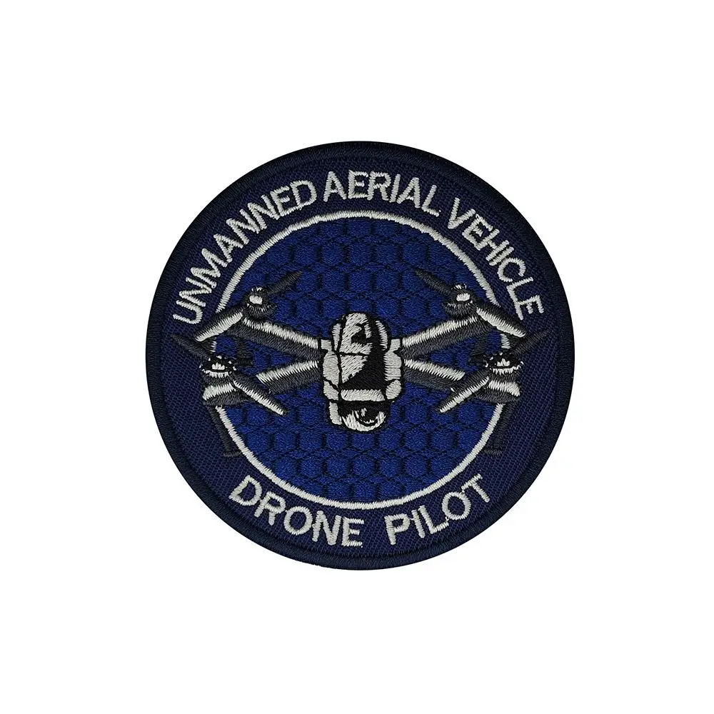 Drone Pilot Embroidery Patch Armband Badge Applique Embellishment Appliques Unmanned Aerial Vehicle Military Tactical Patches