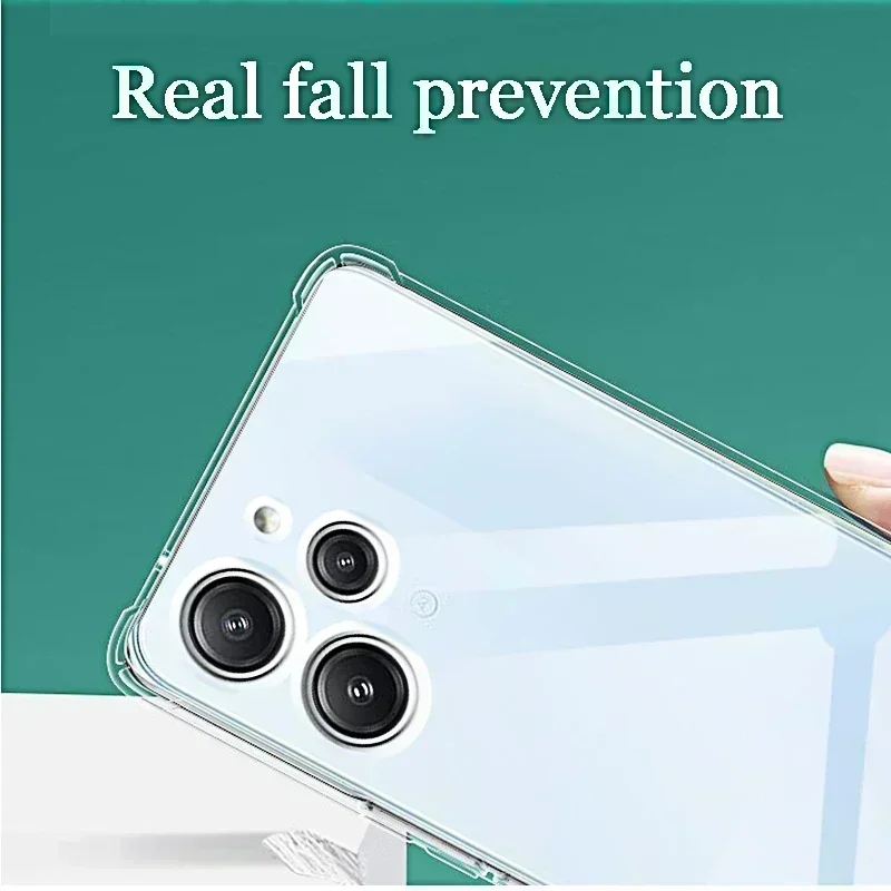 Xiaomi Redmi 12, 12c,note 12s, 12 pro,12r, 12t,note 12 pro plus,12c用の耐衝撃性ソフトシリコンケース