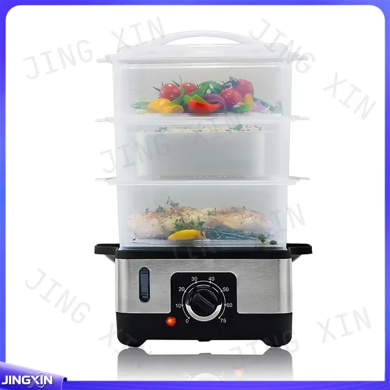 custom for 9L 3 Tier Electric Food Steamer 950W 240V Large Capacity Plastic Household Commercial Hotel Kitchen Appliance CB
