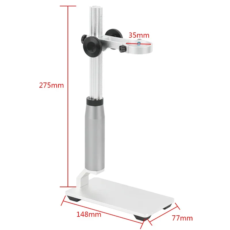 

35mm Adjustable Mini Aluminum Alloy Stand USB Digital Microscope Stand Holder Foothold Table Frame For Microscope Soldering