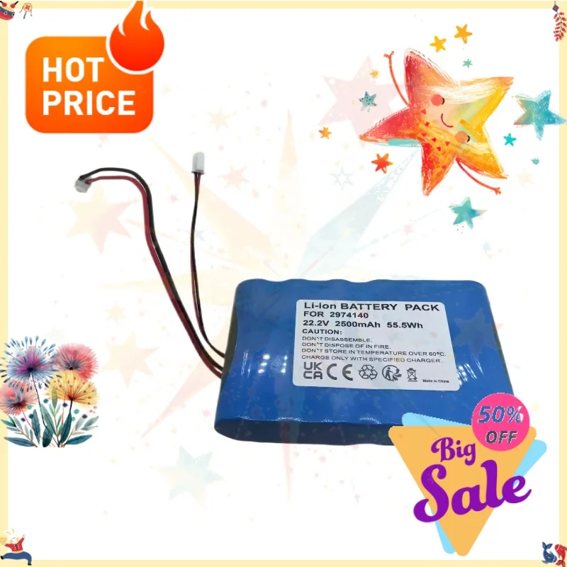 SWZY 22.2V 2500mAh Battery for Tineco FW020100US FW15M-01 HF10E-01 Vacuum Cleaner Battery