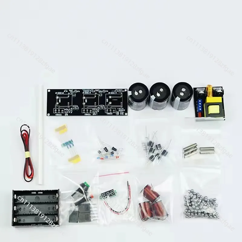 High Voltage Integrated Electromagnetic Gun DIY Coil Gun Kit, Science and Education Model of Physics Experiment Teaching