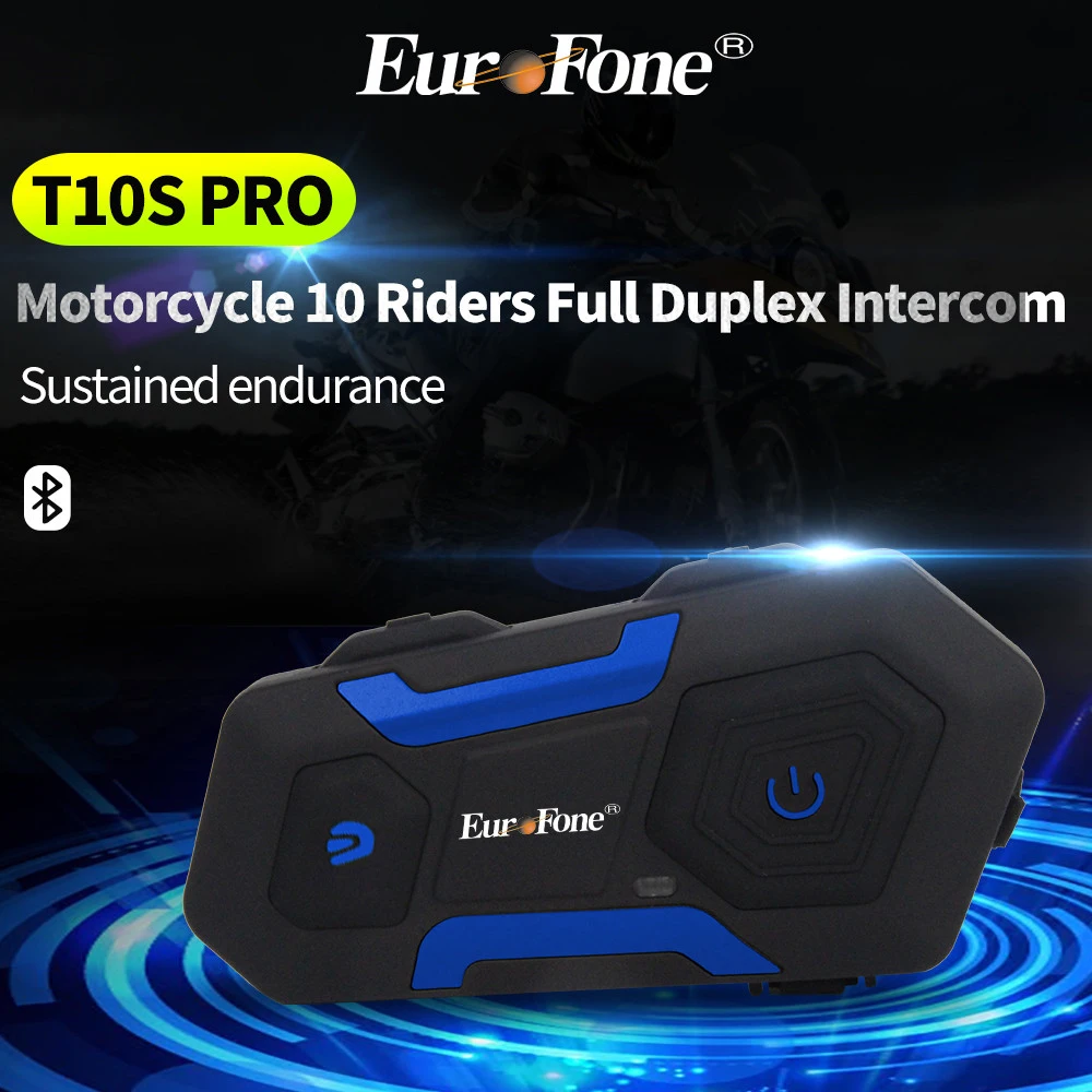 V10 Motorcycle Bluetooth Helmet Headset: Noise Reduce, Waterproof, 10-Person Group Intercom Bluetooth Headset,High Compatibility