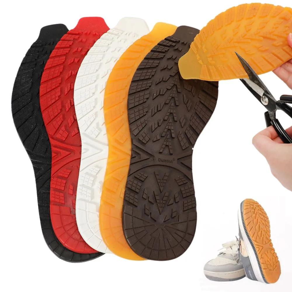 2PC Cuttable Rubber Sole Sticker For Shoe Non-Slip Shoe Soles Wearable Replaceable Sneakers Outsole Protector Full Bottom Repair