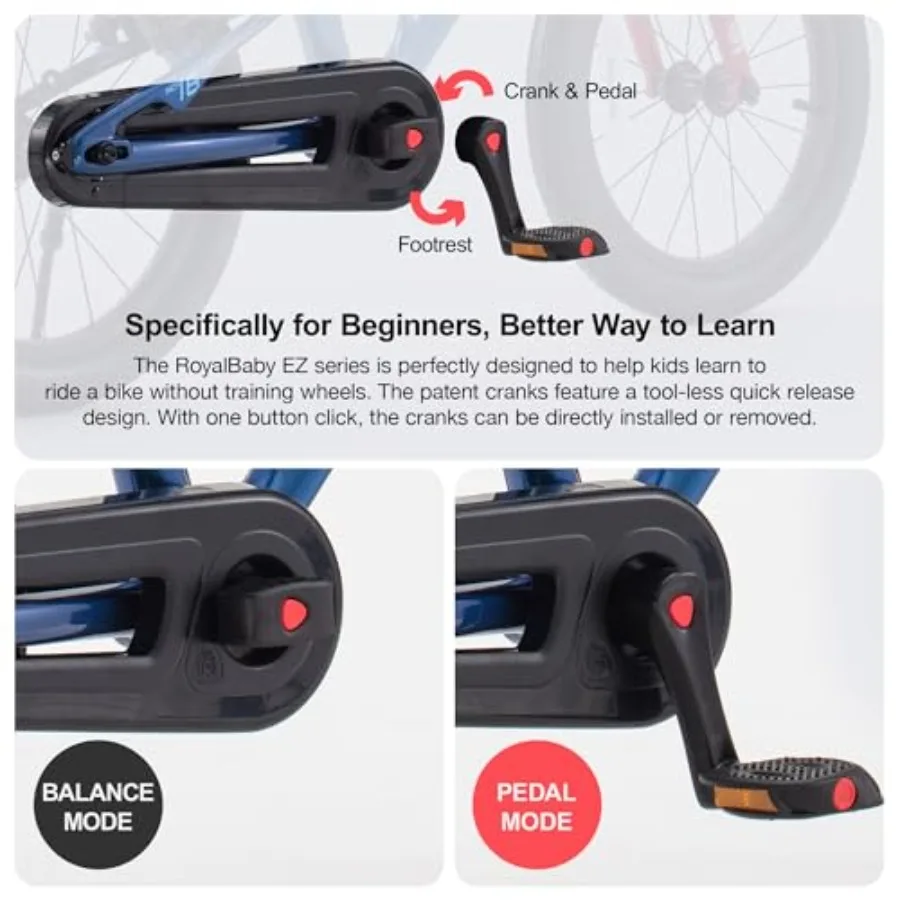 Lightweight Magnesium Alloy Bike 14/16/18 Inch Wheel Sport Bicycle for Boys Girls Ages 3+ Years in Multiple Colors with Durable