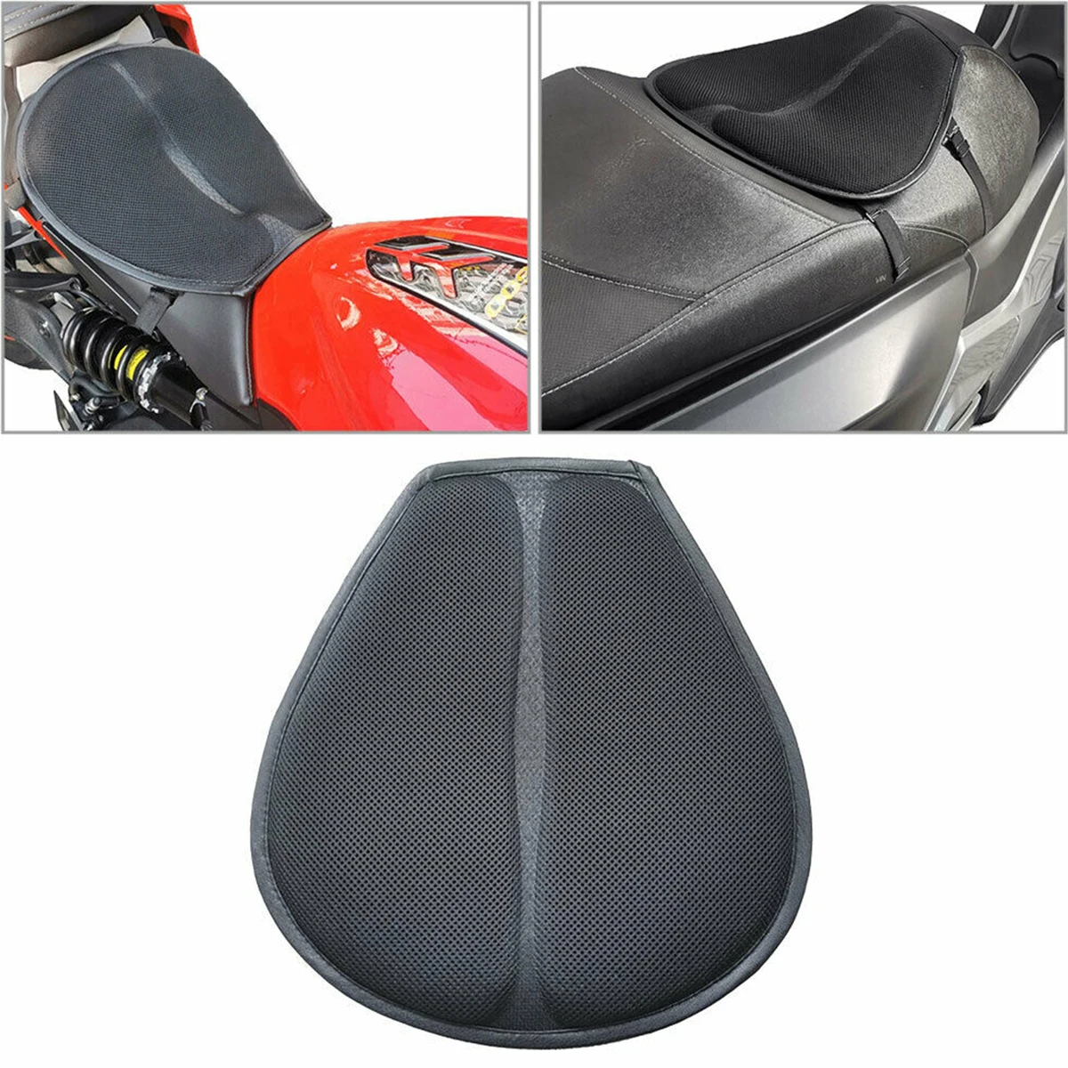 4 Seasons Universal Motorcycle Seat Cushion Five Layer Shock Absorption Breathable Cushion Cover Motorcycle Accessories