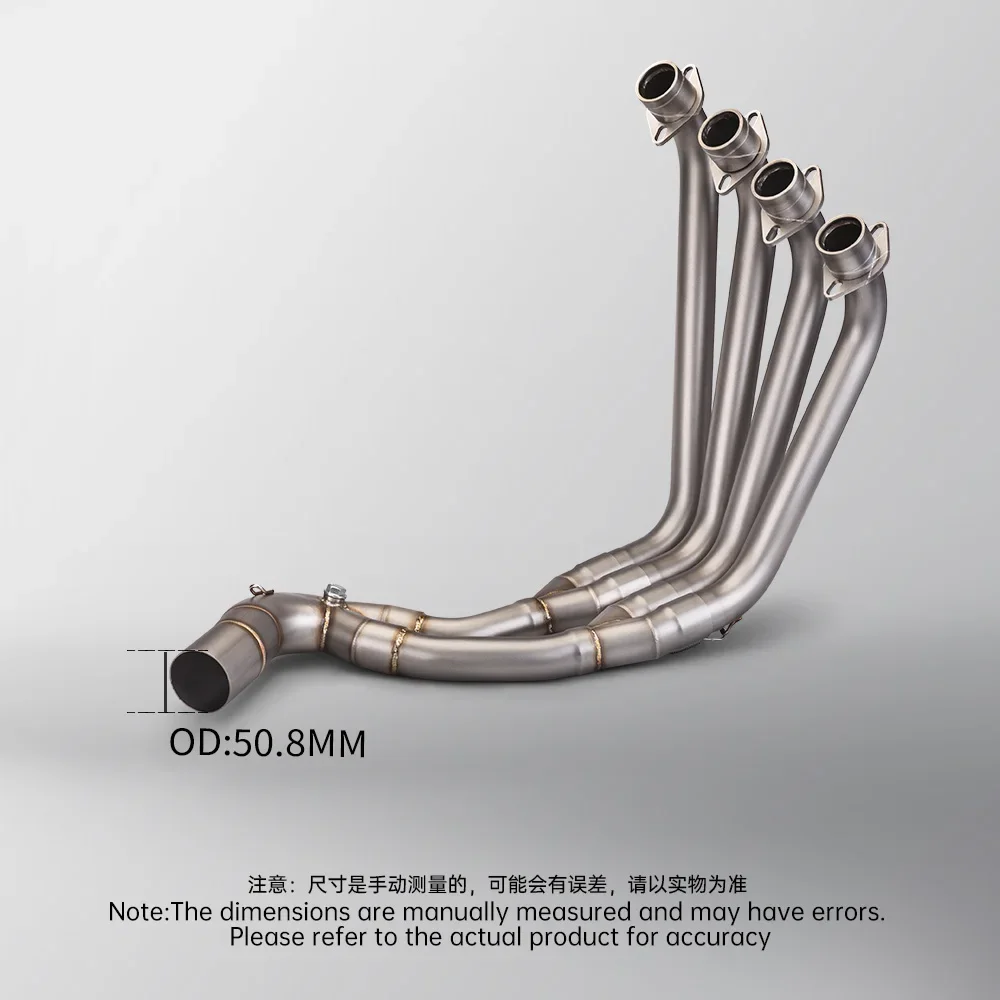 For CBR650R CB650F CB650R CBR650F 2018-2022 Front Link Pipe Exhaust System Modify 51mm Carbon Fiber Muffler