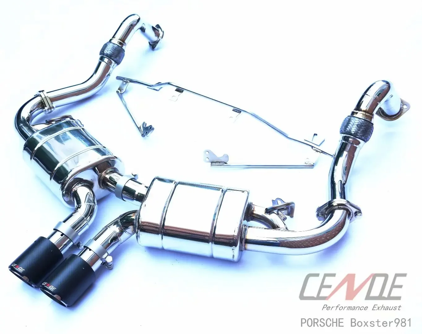 Hot Sale High Quality Exhaust Pipe 304 Stainless Steel Car Exhaust System For Porsche Boxster & Cayman 981 2.7/3.4