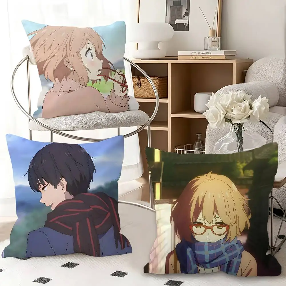 1pc Beyond The Boundary Pillow Case Fashion Square Pillowcase Bedroom Sofa Room Ins Decoration Leisure