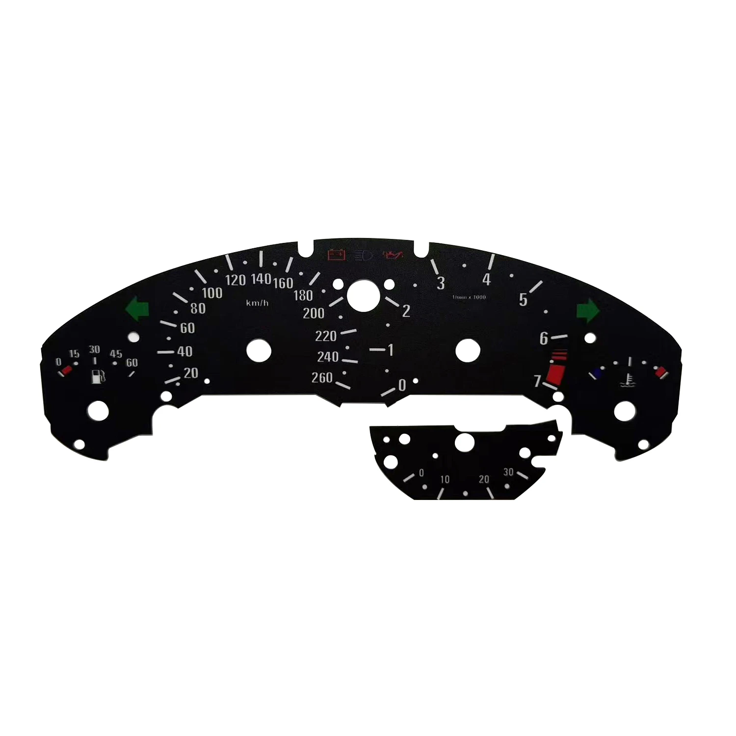 Gauge Face Dashboard Sticker Instrument Panel Trim Decal for BMW E36 3Series Car Interior Accessories