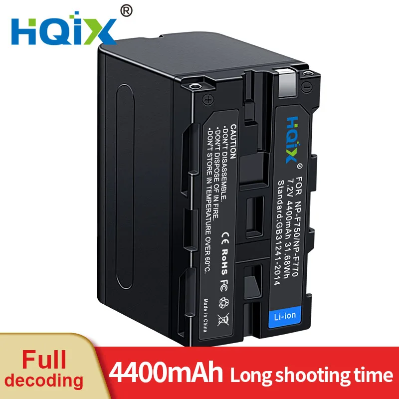 HQIX for Sony  MVC-FD100 FD200 FD5 FD73 FD51 FD75 FD7 FD71 FD81 FD83 FD88 FD90 FD85 FD87 Camera NP-F750 F770 Charger Battery