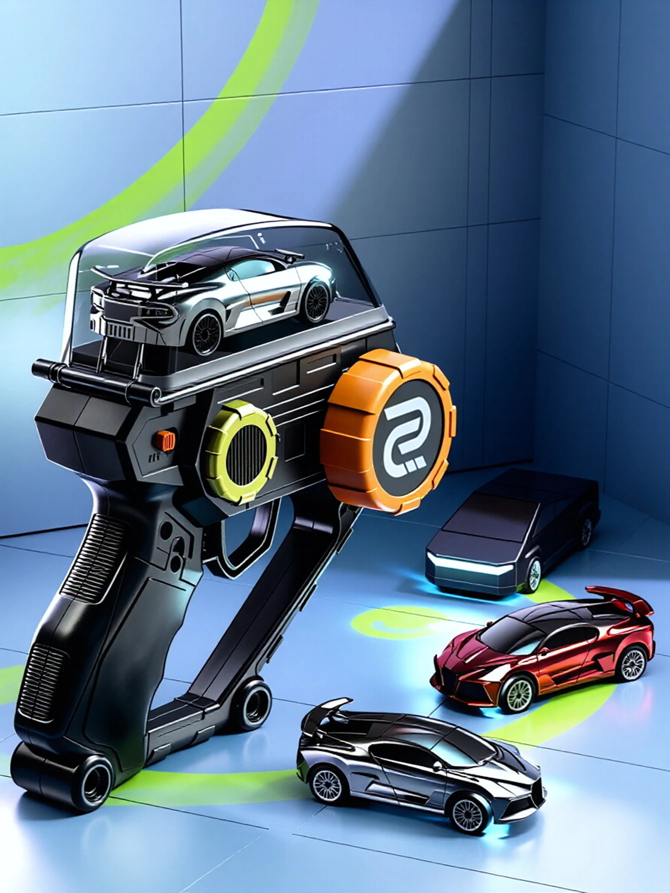 2.4G Mini Electric Remote-Control Car Model Toy with Lights and storage. A Great Holiday Gift for Boys and Girls