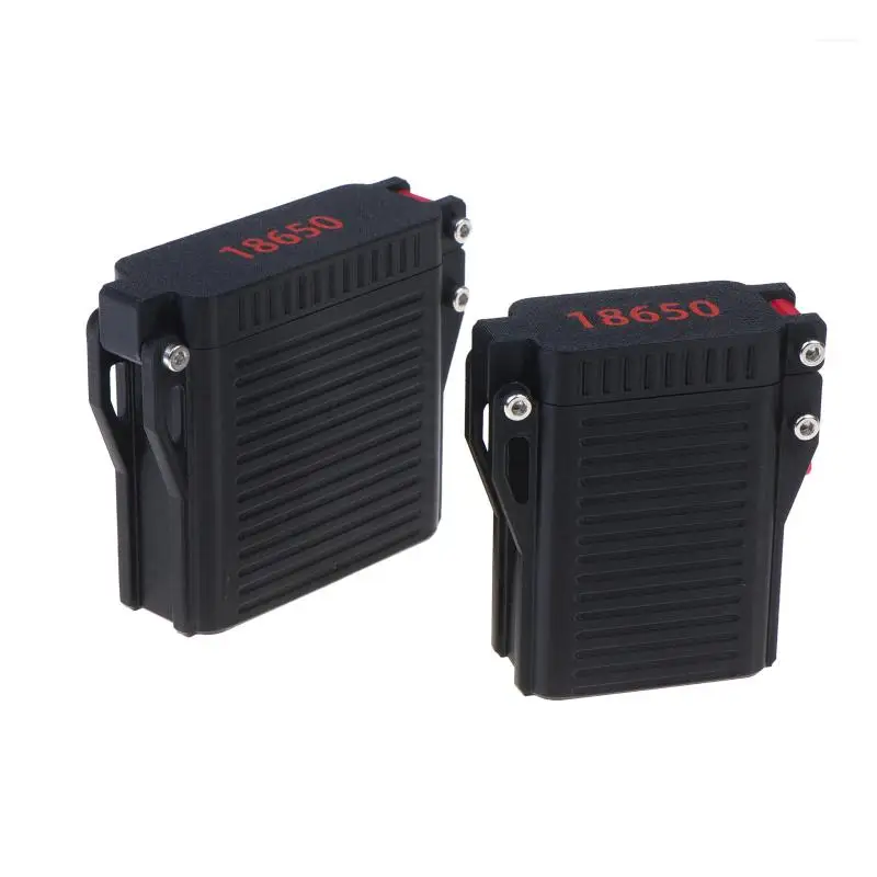 Impact Resistant 18650 Battery Storage Case Waterproof with Secure Lock for Outdoor Camping Hiking Trips