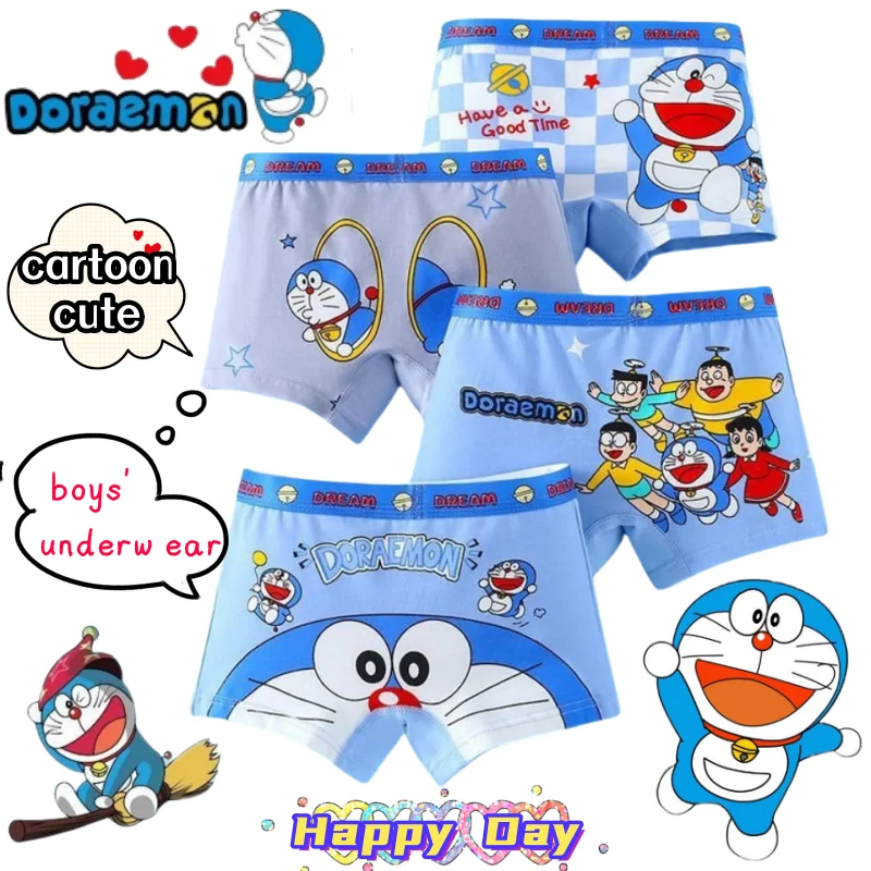 

Doraemon Nobita Nobi товары из фильма креативное нижнее белье с героями мультфильмов для мальчиков, индивидуальные красивые удобные дышащие трусы-боксеры