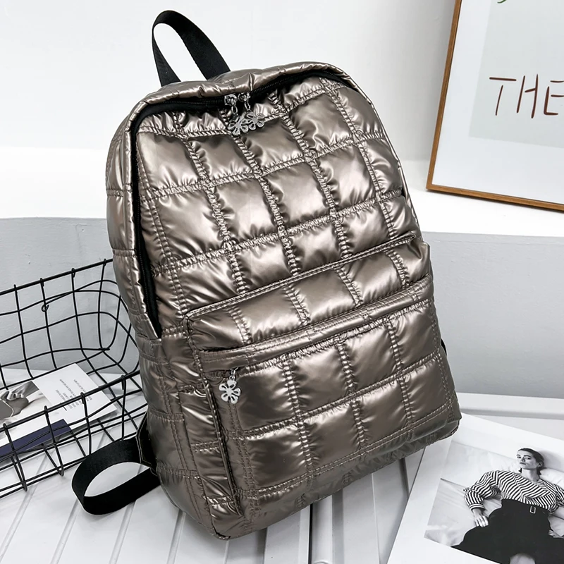 winter-quilted-plaid-lightweight-women's-backpack-casual-space-down-bag-abs-pc-material-spring-2025-collection