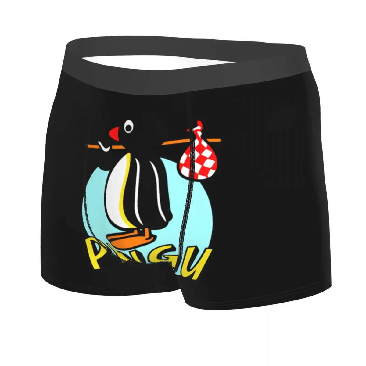 Custom Penguin Animal Bird Underwear Men Stretch Noot Noot Pingu Boxer Briefs Shorts Panties Soft Underpants For Homme