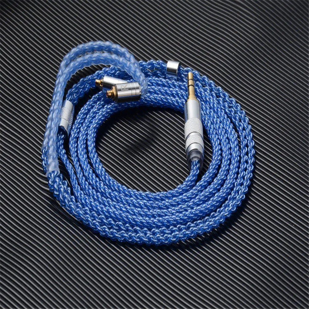 FENGRU Rouge 8 Strand 152 Core Braided OFC Silver Plated Earphone Upgrade Cable MMCX 2Pin 0.78 Headphone Wire for Zero Timeless