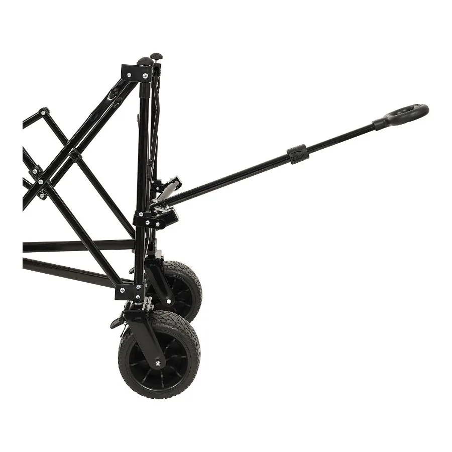 折りたたみ式拡張ワゴン、耐荷重480ポンド、頑丈な折りたたみ式ユーティリティガーデンカート、大型オールテレインタイヤ付き