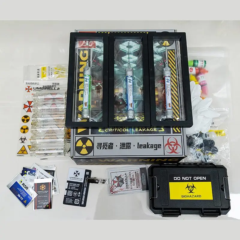 Nouveau ensemble de bouteilles d'échantillon faites à la main Resident Evil: série de fuite numéro 1, Kit de modèle de Virus à faire soi-même, accessoire de Cosplay, jouet périphérique, cadeaux