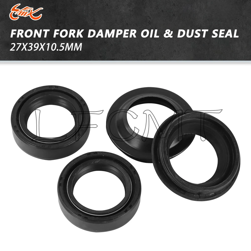 27x39x10.5 Front Fork Oil Seal 27*39 Dust Cover Fit for Yamaha YZ80 D-E YA50 YS50 R MX100 RT100 AD-G RD80 RD50 YB100 50 FS1 EDX