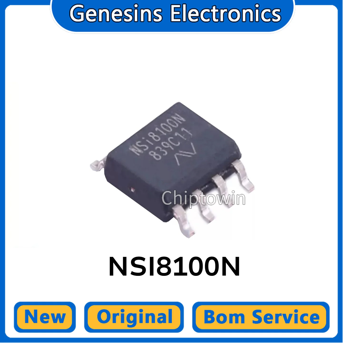 5/50/500 pcs Original NSI8100N SOP8 Dual Channel Bidirectional I2C Digital Isolator Chip NSI8100NC WN7