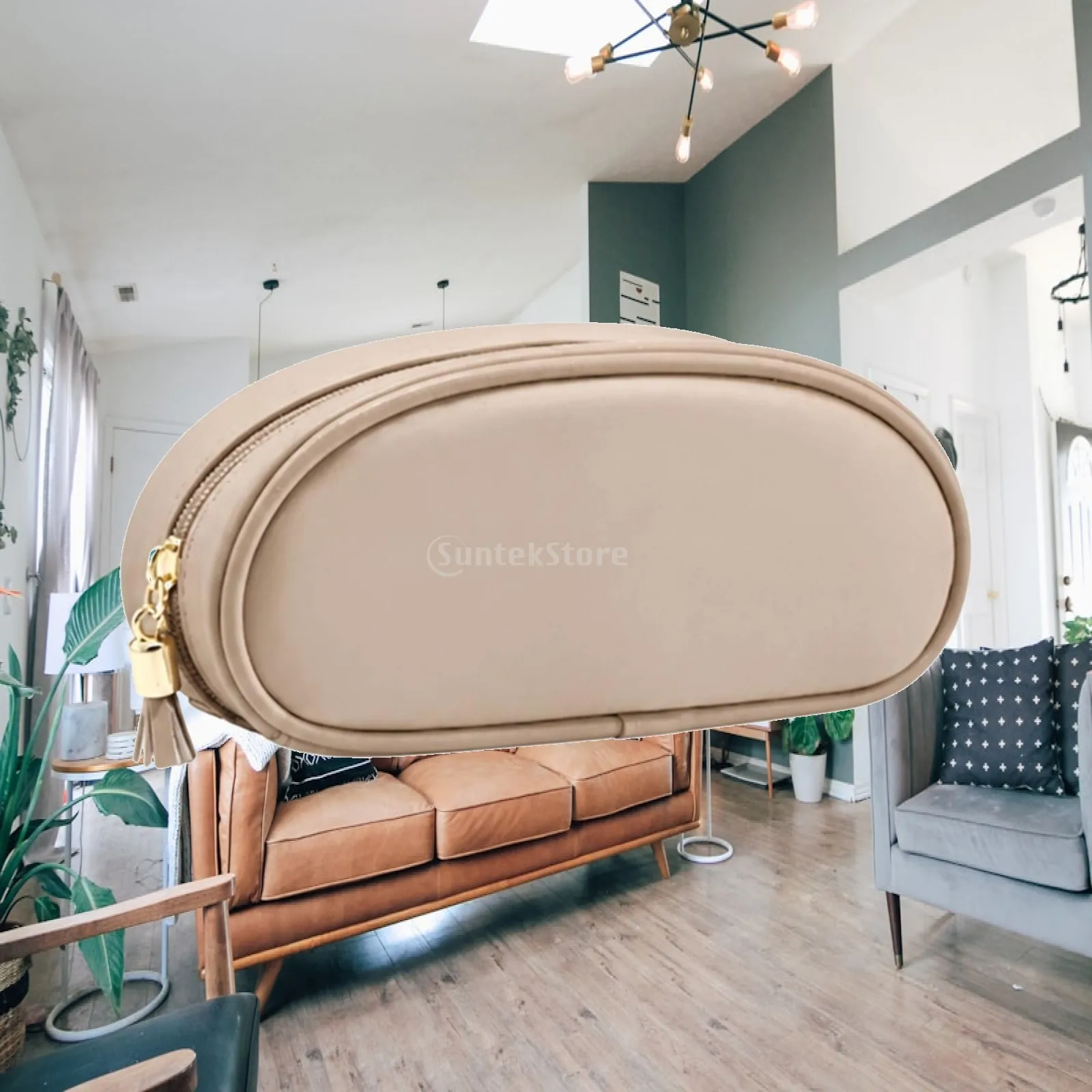 Zippered Eyeglass Storage Case Safeguarding PU Eyeglass Case with Internal Divider Travel-Friendly Soft Lined