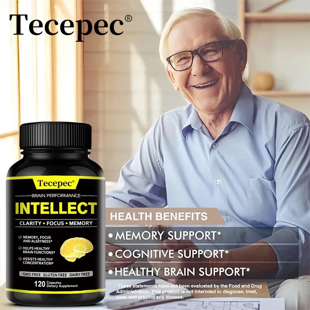 Nootropics - Supports Healthy Brain Function, Improves Memory and Concentration, Helps Combat Mental Dullness and Brain Fog