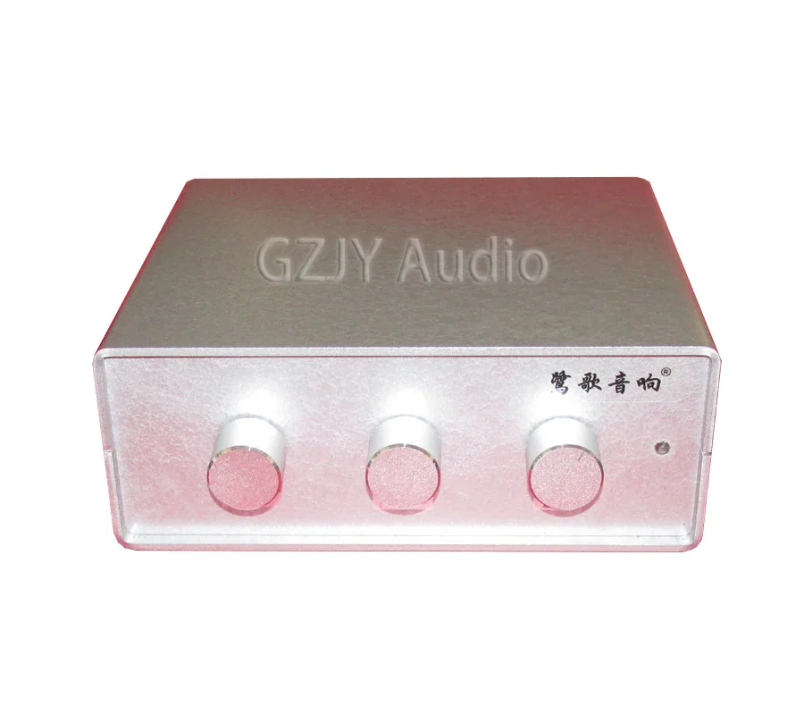 Excellent Hi-Fi 2-IN-1-OUT Class A Single-Ended Preamp,Precise 12 Level Equal Loudness Volume Control Dual Channel