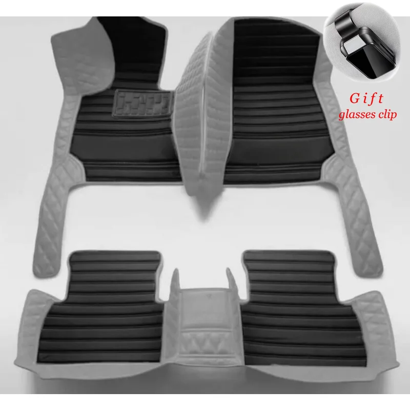 Custom For Kia Carens MPV 5/7-Seat 2007–2017 All Weather PU Car Floor Mats Carpets Covers Car accessorie Left /Right Hand Drive