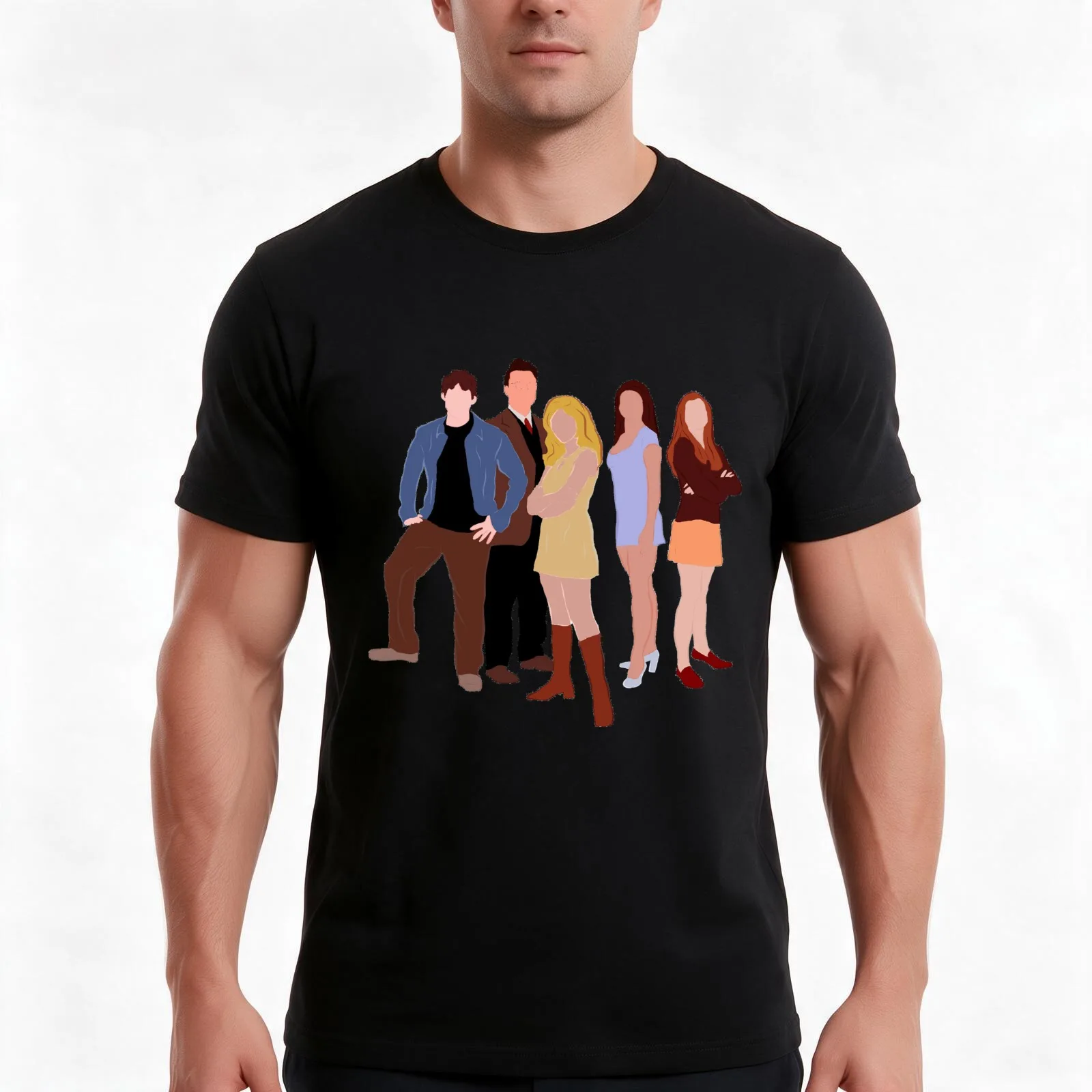The Original Scoobies T-Shirt, Summer Casual Cotton Tee, Oversized Streetwear Tops, Vintage Graphic Print, Unisex Men Women