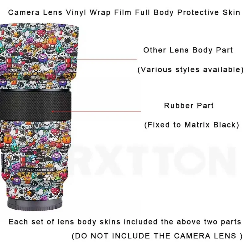 90 2.8 Camera Lens Vinyl Wrap Film Sticker Protective Skin Anti-scratch Protector Decal for Sony FE 90mm F2.8 GM Macro G OSS