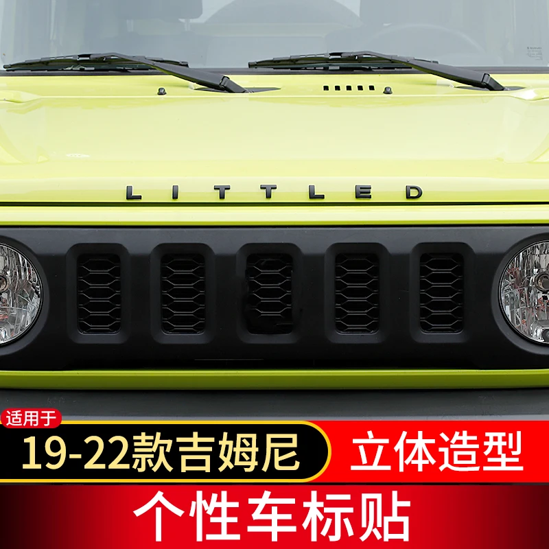 For Suzuki Jimny 2019-22 LITTLED Stainless Steel Emblem Decoration Car Sticker