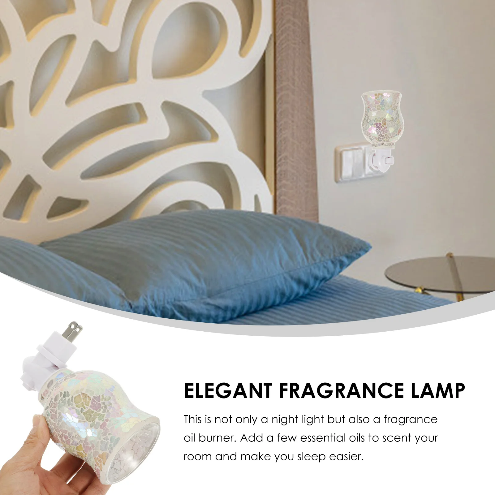 

1Pcs Plug-in Aroma Essential Oil Lamp Night Light Fragrance Lamp for Bedroom Office Home Aromatherapy Oil Burner