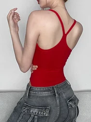 Letters Embroidery Sexy Bodysuit Lingerie Camisole Corset Top Women Underwear One-Pieces Body Feminino Red Lenceria Femenina
