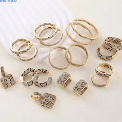 MHS.SUN 2024 New Women's Leopard Print Earrings with AAA Zircon Sexy Lady Delicate Hoop Earrings Fashion Jewelry Party Gift