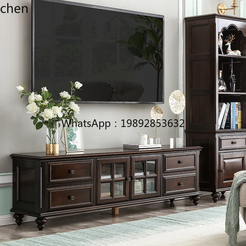 

TV cabinet coffee table combination small apartment living room light luxury modern simple household floor cabinet