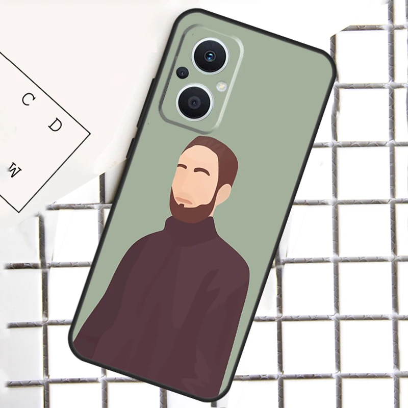 Robert Pattinson Standing Cover For OPPO Reno 7 6 4 5 8 Lite 8T 4Z 5Z 10 Pro OPPO Find X5 Lite X3 X2 Neo X6 Pro Case