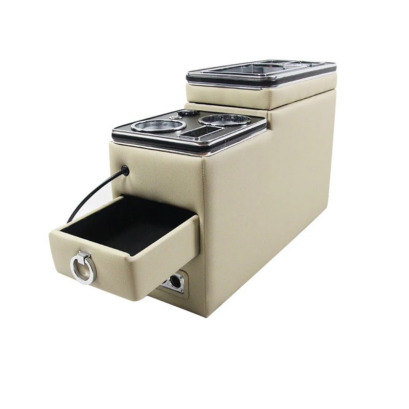 commercial vehicle middle armrest box seven seats central hand-held car modified rear second row storage box special