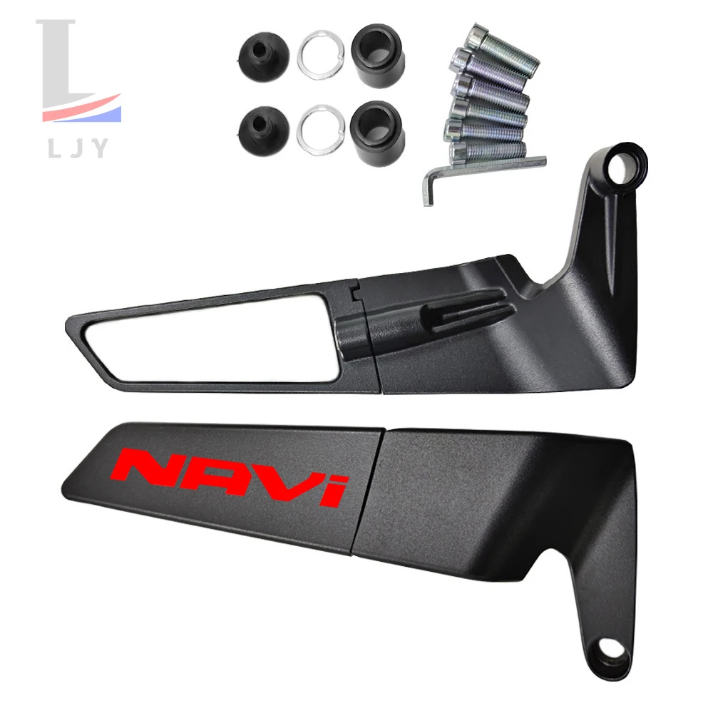 Espejos de motocicleta para HONDA DREAMWING Navi 110 Navi, Kit de espejos de alas invisibles, espejo giratorio ajustable